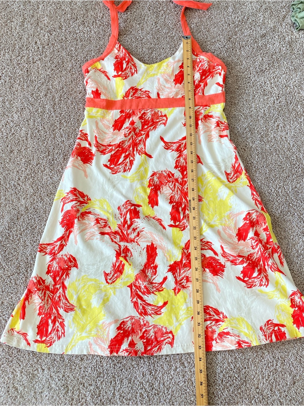 Patagonia Iliana Halter Dress Sz L Organic Cotton Blend - Picture 9 of 9